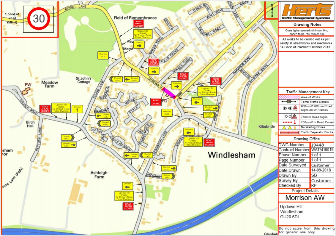 Updown Hill Road Closure Windlesham Parish Council